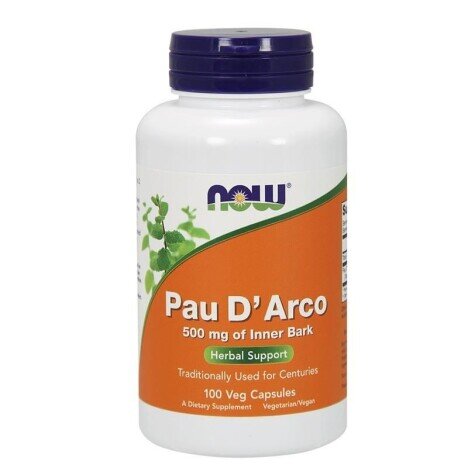 Now Foods Pau D'Arco 500 mg - 100 Capsule